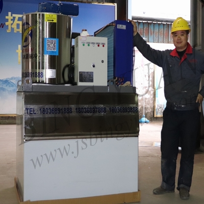 Alta máquina comercial 1ton de la escama del hielo del rendimiento 3.94kw~90kw
