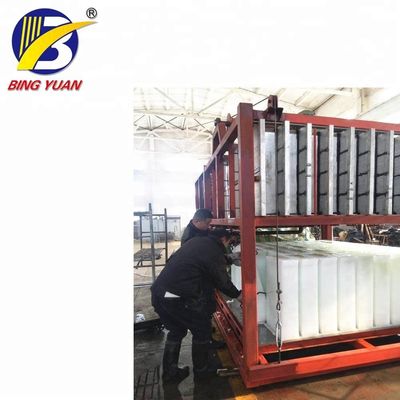 Máquina del fabricante de hielo de bloque de R404A 2.7KW 10000KG, 10 Ton Ice Block Making Machine