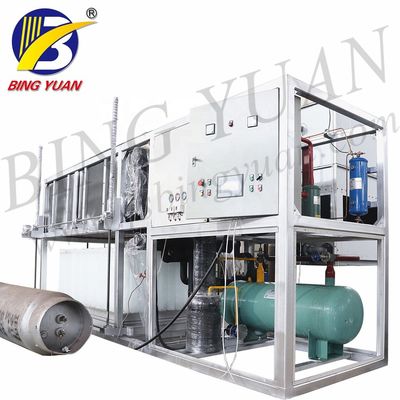 2000kgs 24h hizo salir el bloque de hielo industrial que hacía la máquina en venta