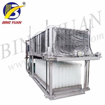 2000kgs 24h hizo salir el bloque de hielo industrial que hacía la máquina en venta