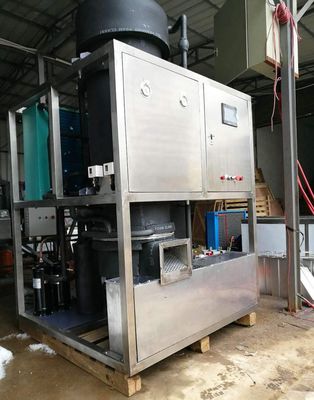 2 máquina de hielo refrescada aire de la tonelada 22m m, máquina de hacer hielo automática