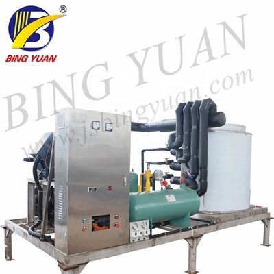 Máquina de hielo de la escama con eficacia alta, máquina de hielo diaria industrial completamente automática de la capacidad del fabricante de hielo de la escama 15T