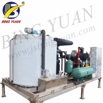 Máquina del fabricante de hielo de la escama de R404A 220V 12T, máquina comercial del fabricante de hielo