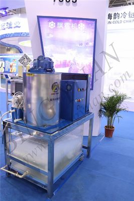 Máquina de hielo industrial de la escama del precio al por mayor, fabricante de hielo de pequeña capacidad 1T/Day