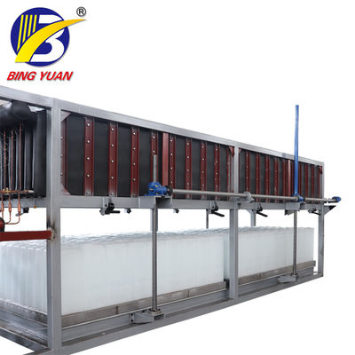 50Hz 10 máquina del fabricante de hielo de bloque de la tonelada 380V, bloque de hielo automático que hace la máquina