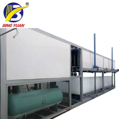 50Hz 10 máquina del fabricante de hielo de bloque de la tonelada 380V, bloque de hielo automático que hace la máquina