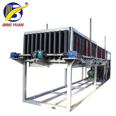 50Hz 10 máquina del fabricante de hielo de bloque de la tonelada 380V, bloque de hielo automático que hace la máquina